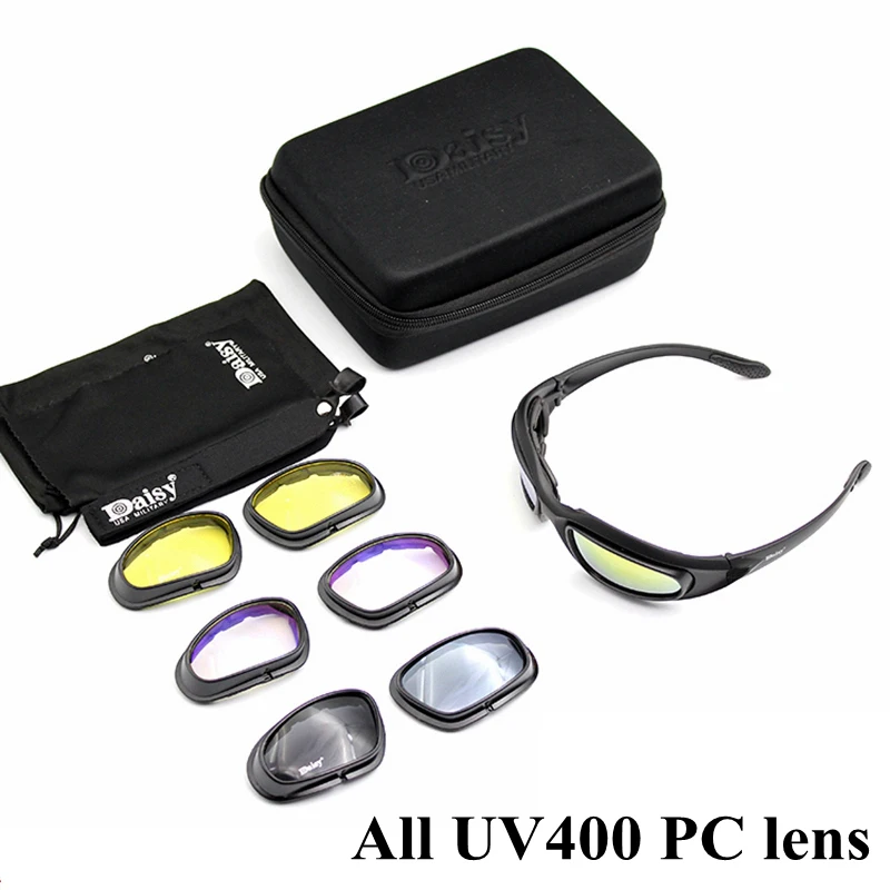 Lunettes de soleil AndrPolarized DulSunglasses pour hommes, lunettes de tir de chasse Airsoft, protection UV400, lunettes de randonnée dans le désert