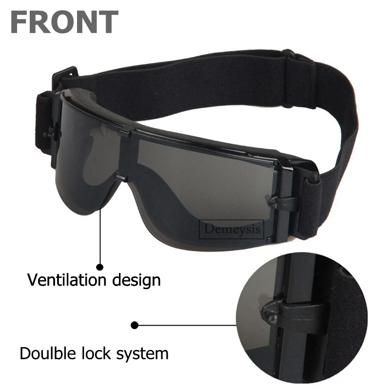 Lunettes de randonnée Airsoft DulGoggles, lunettes de paintball en plein air
