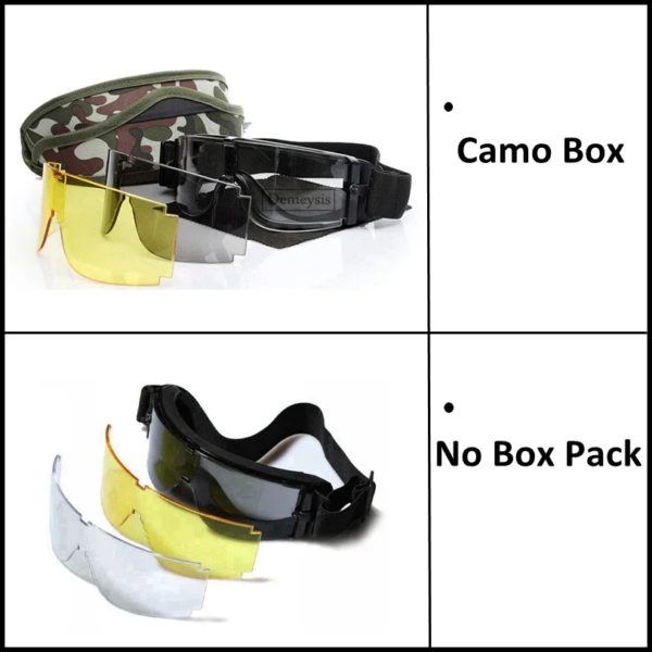 Lunettes de randonnée Airsoft DulGoggles, lunettes de paintball en plein air – Image 6