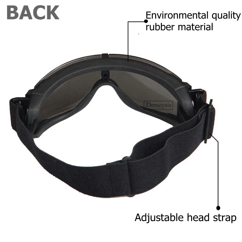 Lunettes de randonnée Airsoft DulGoggles, lunettes de paintball en plein air