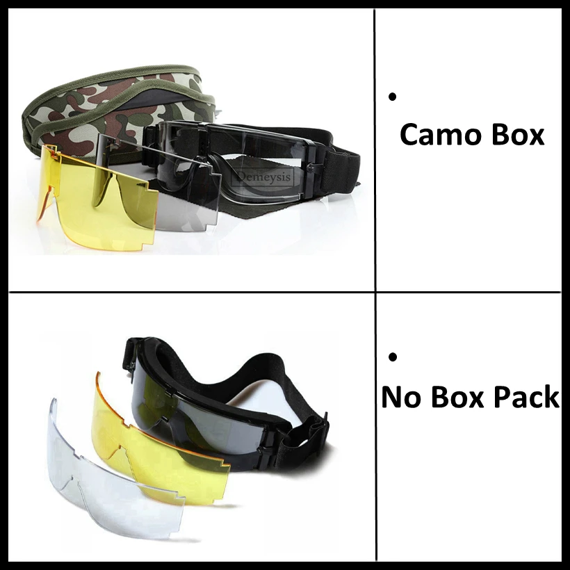 Lunettes de randonnée Airsoft DulGoggles, lunettes de paintball en plein air