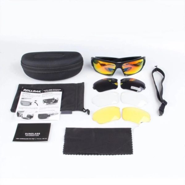 Lunettes de soleil polarisées tactiques pour hommes, style militaire TR90, balistique, anti-balle, uv400 – Image 2