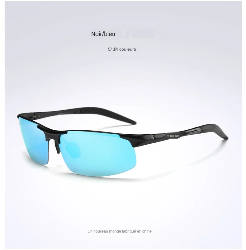 AORON – lunettes de soleil polarisées pour hommes, monture en aluminium et magnésium, lunettes de Sport rétro pour conducteur, lunettes de soleil UV400 Anti-éblouissement AORON – lunettes de soleil polarisées pour hommes, monture en aluminium et magnésium, lunettes de Sport rétro pour conducteur, lunettes de soleil UV400 Anti-éblouissement
