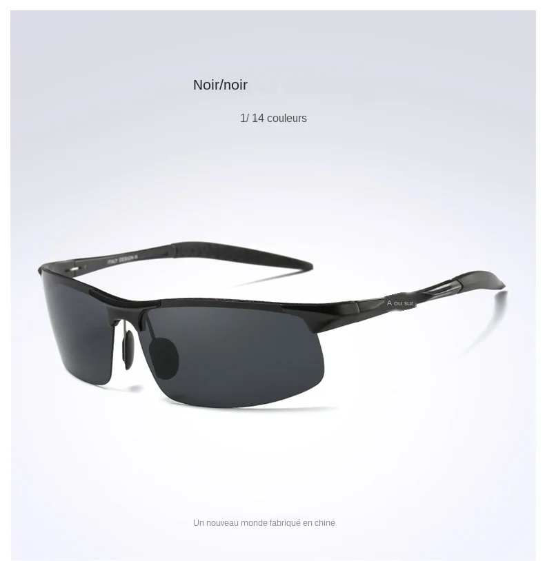 AORON – lunettes de soleil polarisées pour hommes, monture en aluminium et magnésium, lunettes de Sport rétro pour conducteur, lunettes de soleil UV400 Anti-éblouissement AORON – lunettes de soleil polarisées pour hommes, monture en aluminium et magnésium, lunettes de Sport rétro pour conducteur, lunettes de soleil UV400 Anti-éblouissement