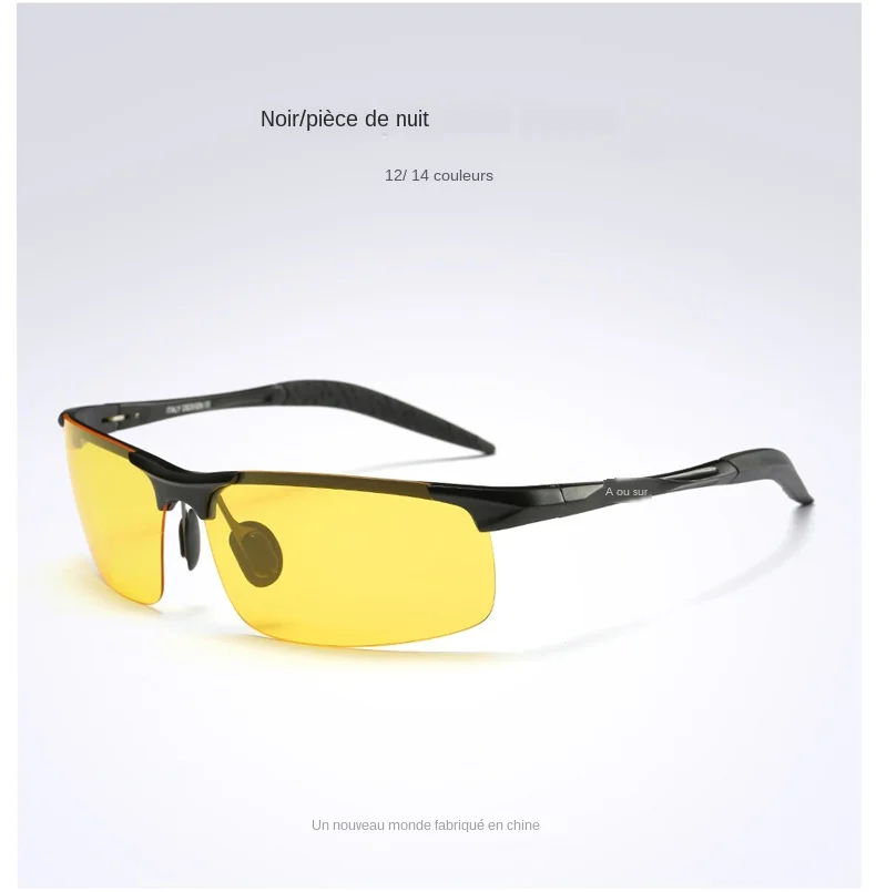 AORON – lunettes de soleil polarisées pour hommes, monture en aluminium et magnésium, lunettes de Sport rétro pour conducteur, lunettes de soleil UV400 Anti-éblouissement AORON – lunettes de soleil polarisées pour hommes, monture en aluminium et magnésium, lunettes de Sport rétro pour conducteur, lunettes de soleil UV400 Anti-éblouissement
