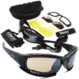 Destroy AndrX7-Lunettes de soleil polarisées militaires pour hommes, pare-balles, lunettes de tir Airsoft, lentille fumée, lunettes de moto, lunettes de cyclisme
