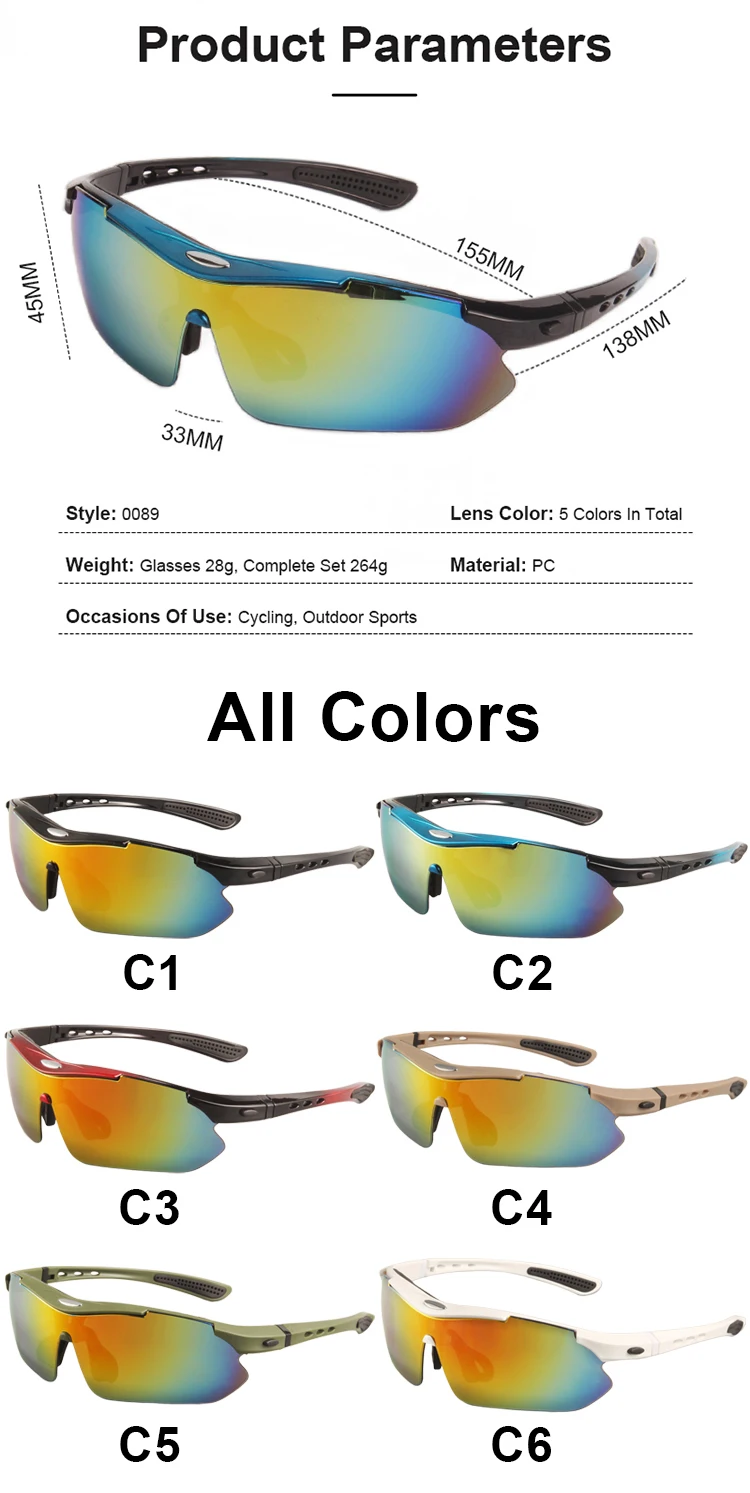 Lunettes DulGoggles polarisées pour hommes, coupe-vent, anti-poussière, lunettes d'escalade, lunettes de protection de sécurité, sports de plein air, nouveau, ensemble de 5 lentilles