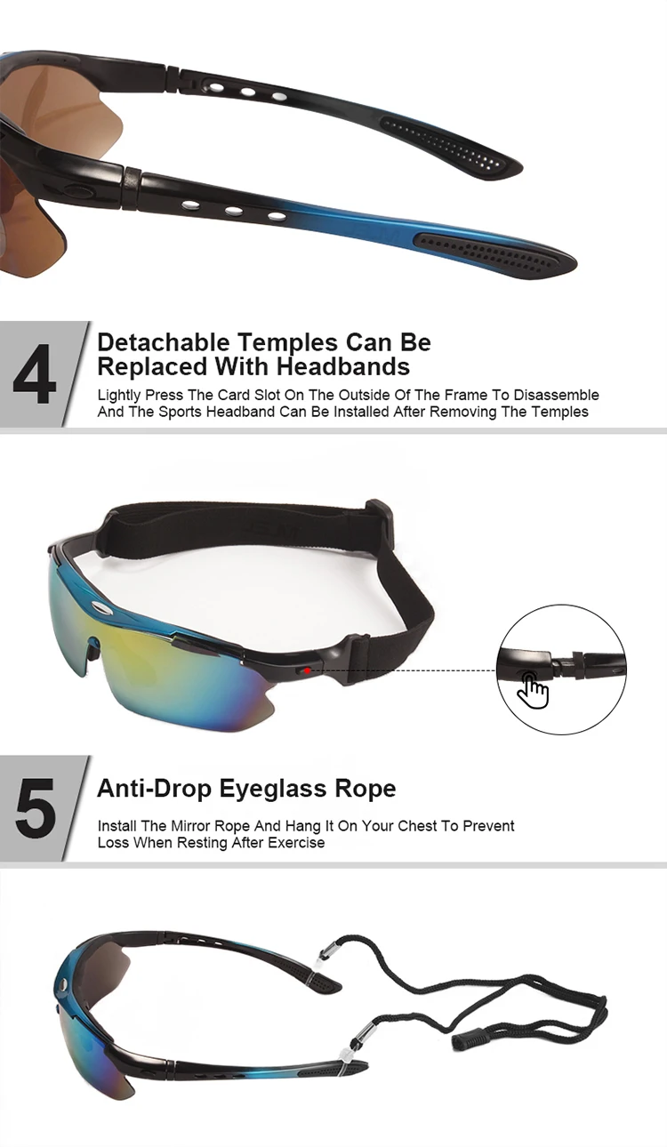 Lunettes DulGoggles polarisées pour hommes, coupe-vent, anti-poussière, lunettes d'escalade, lunettes de protection de sécurité, sports de plein air, nouveau, ensemble de 5 lentilles