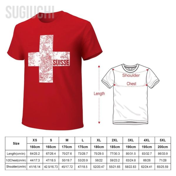 T-shirt à col rond unisexe, 100% coton, pour homme et femme, Swiss Feel, Zurich, Genève – Image 6