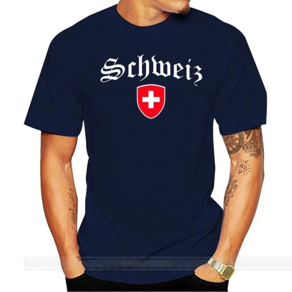 T-Shirt en coton pour homme, estival et à la mode, avec emblème de suisse, Zurich Bern Luzern Uri Schwyz Obwalden, taille européenne