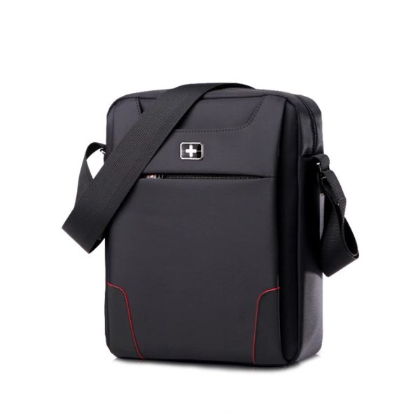 Sac à épaule imperméable pour hommes ipad 10.1 pouces, sacoche suisse simple pour hommes, sacoche 2019 – Image 4