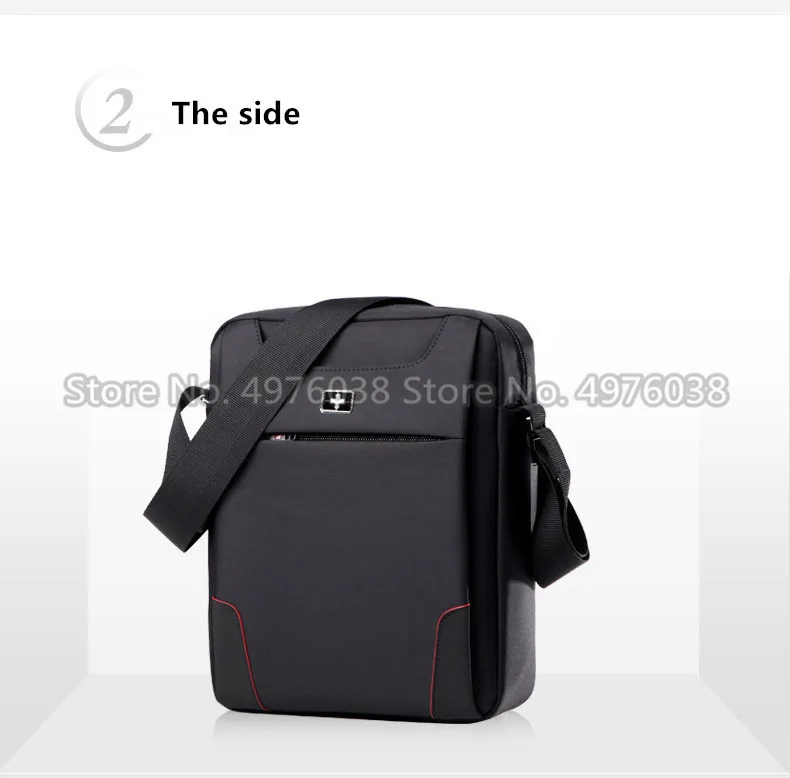 Sac à épaule imperméable pour hommes ipad 10.1 pouces, sacoche suisse simple pour hommes, sacoche 2019