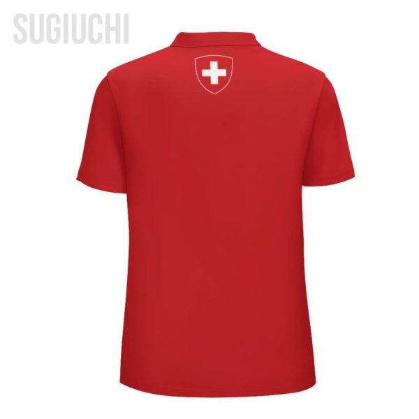 Polo Unisexe à Manches Courtes pour Homme, Vêtement à la Mode avec Impression 3D Suisse – Image 4