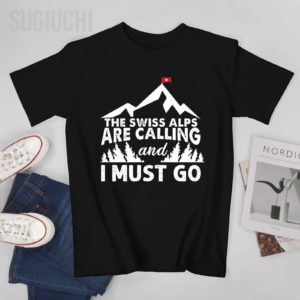 T-shirt col rond homme et femme, unisexe, 100% coton, Suisse, Alpes appellent I ista Go Mountains