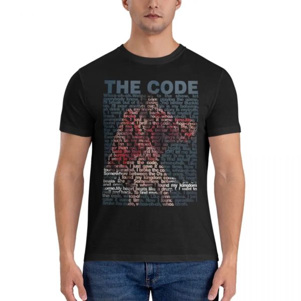 T-shirt manches courtes homme, rond, vintage, 2024 coton, Eurovision Song 100%, The Code Nemo