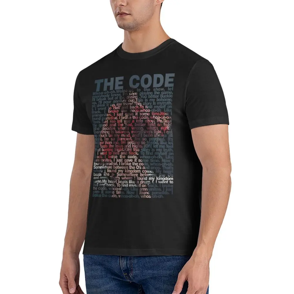 T-shirt manches courtes homme, rond, vintage, 2024 coton, Eurovision Song 100%, The Code Nemo