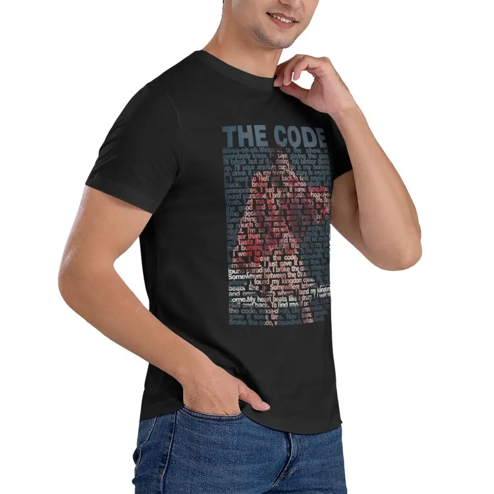 T-shirt manches courtes homme, rond, vintage, 2024 coton, Eurovision Song 100%, The Code Nemo