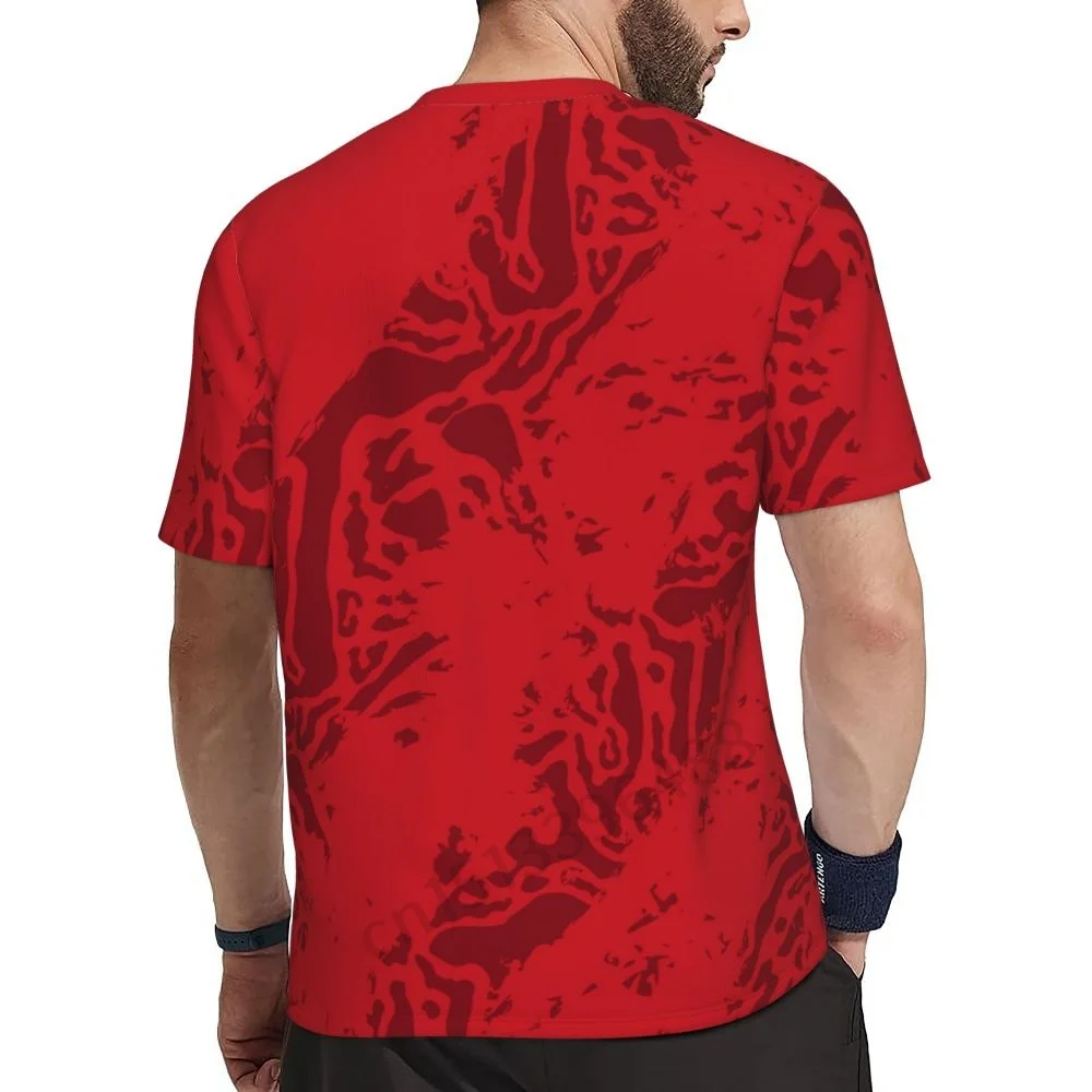Switzerland Feel-T-shirt en maille à manches courtes pour homme, T-shirt imprimé en 3D, T-shirt d'été pour football, course à pied, tennis, fitness, Gérer
