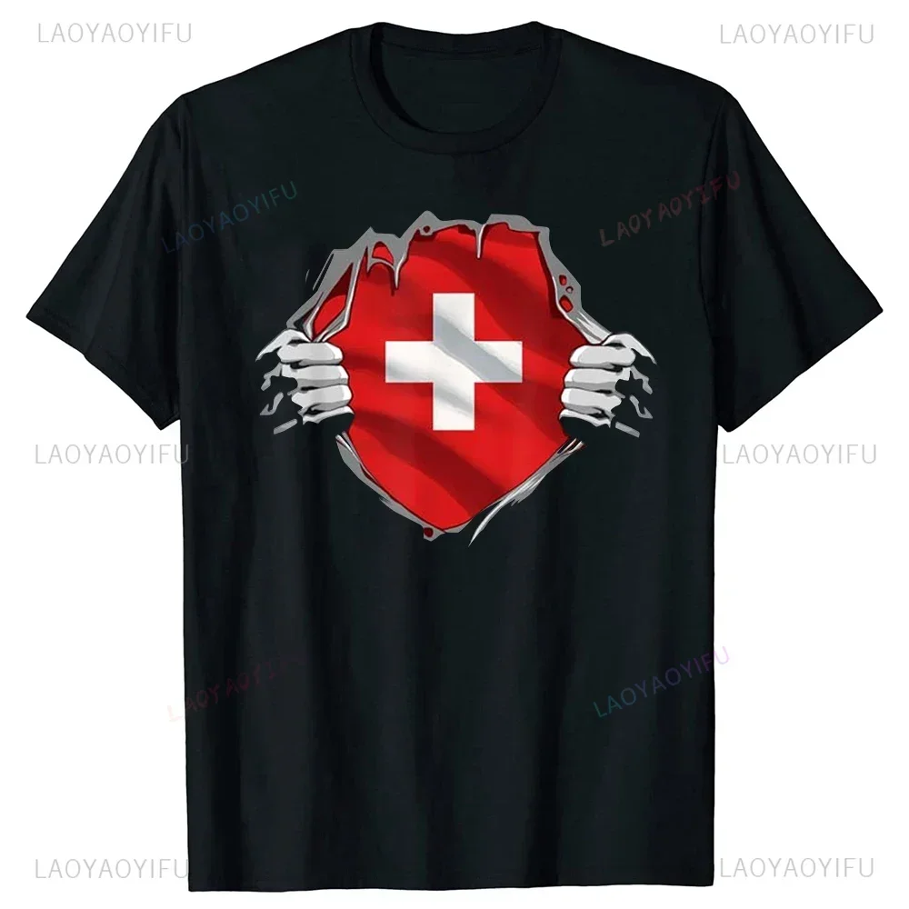 T-shirt manches courtes homme, estival et décontracté, à la mode, hipster