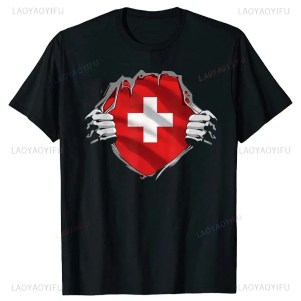 T-shirt manches courtes homme, estival et décontracté, à la mode, hipster – Image 3