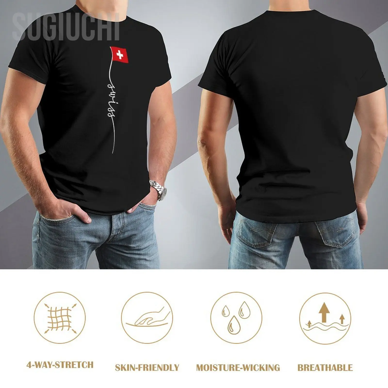 T-shirt col rond unisexe, 100% coton, pour hommes et femmes T-shirt col rond unisexe, 100% coton, pour hommes et femmes