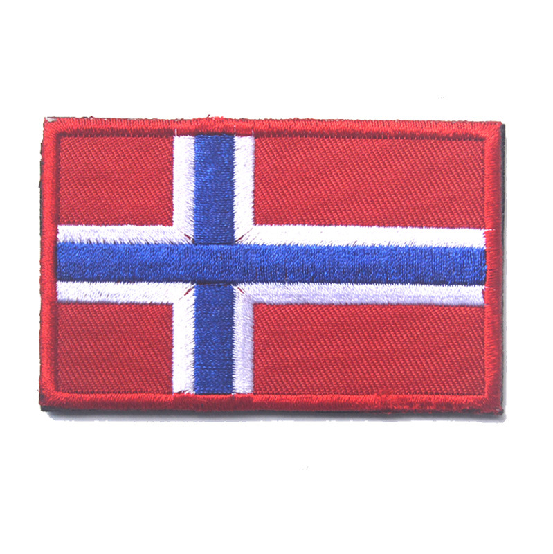 Patchs militaires brodés pour brassard, drapeau islande, norvège, suède, danemark, finlande, suisse, pour vêtements, couture tactique
