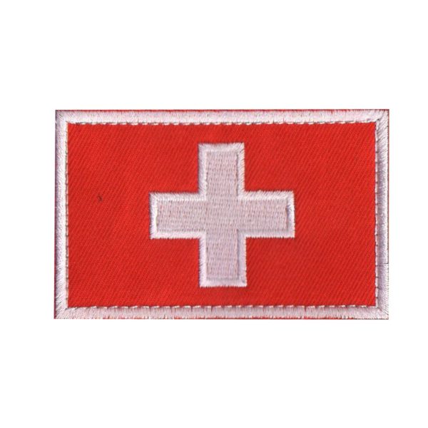 Patchs militaires brodés pour brassard, drapeau islande, norvège, suède, danemark, finlande, suisse, pour vêtements, couture tactique – Image 5