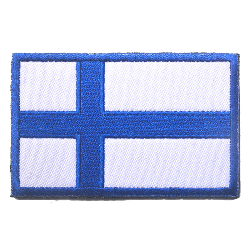 Patchs militaires brodés pour brassard, drapeau islande, norvège, suède, danemark, finlande, suisse, pour vêtements, couture tactique