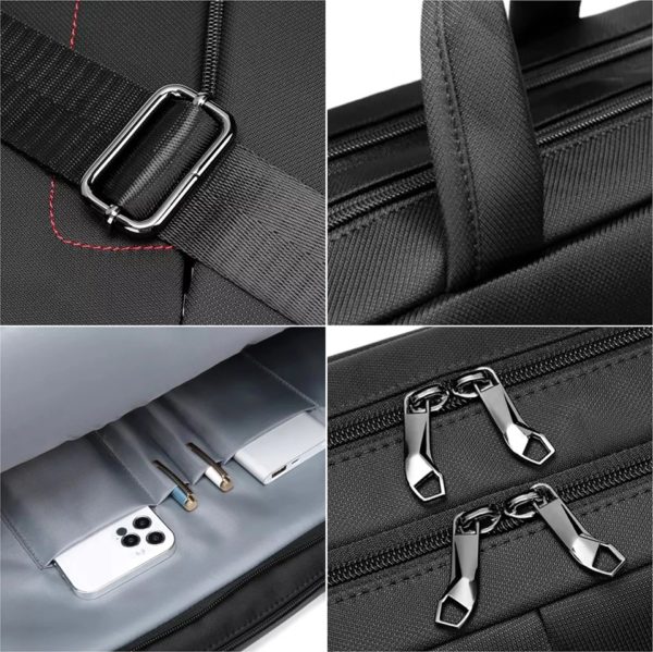 SWISS MILITARY-Sac à main d'affaires pour homme, sac à bandoulière, grande capacité, étanche, étui à bombes, sac pour ordinateur portable 16 ", sac de bureau portable, nouveau – Image 4