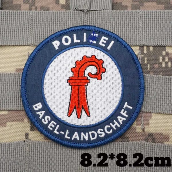 Patchs brodés de drapeau suisse, brassard militaire, badge de sac à dos avec support à crochet pour vêtements – Image 5