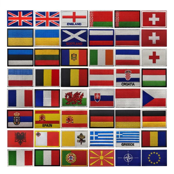 Tecarmband drapeau européen, insigne de l'aviation, TRANGreece, Ecosse, Irlande, Croatie, Italie, Hongrie, Lituanie, Réservations