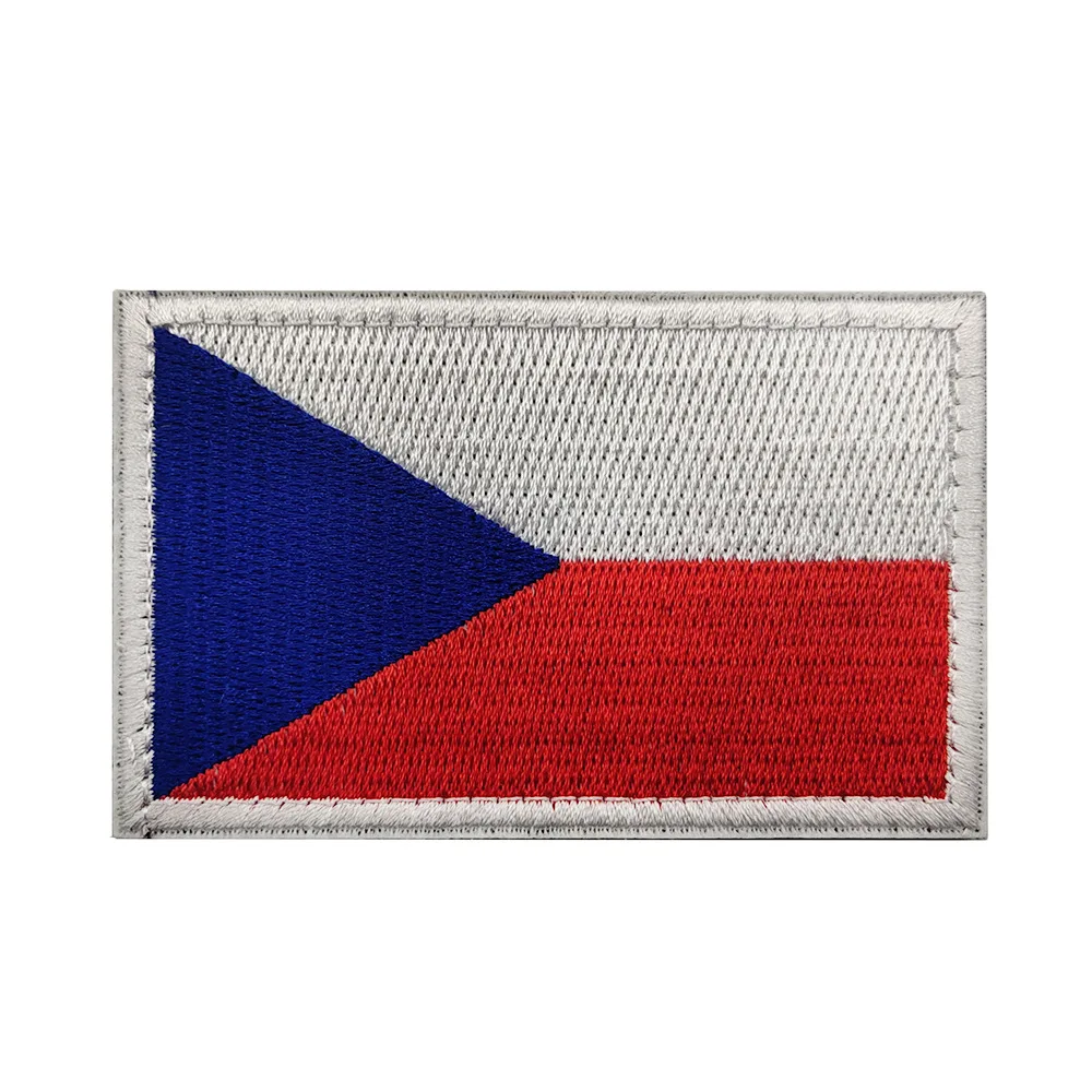 Patch magique de coulée de sensation tchèque, insigne de sac de brassard militaire, tissu brodé de soldat, patchs de vêtements, autriche, Roumanie