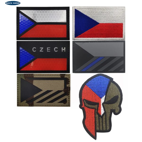 Patch magique de coulée de sensation tchèque, insigne de sac de brassard militaire, tissu brodé de soldat, patchs de vêtements, autriche, Roumanie – Image 2