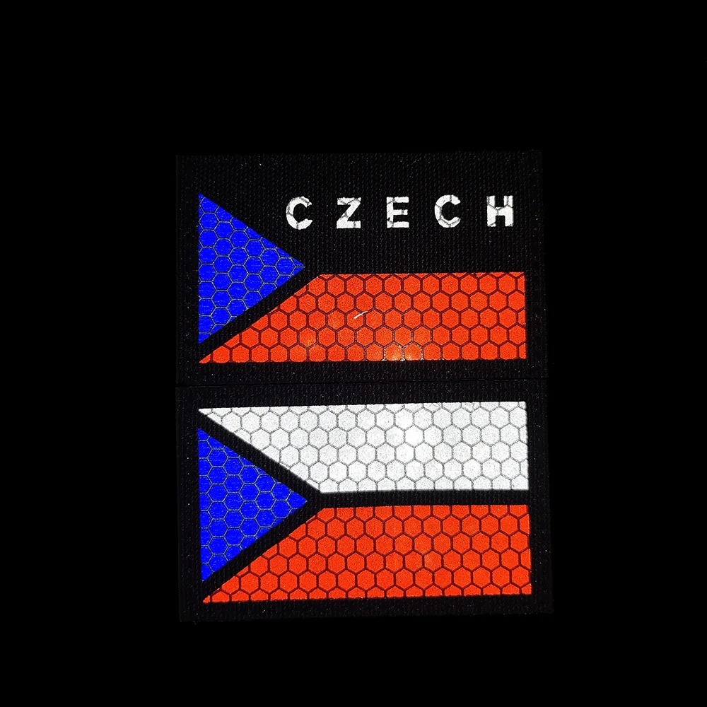 Patch magique de coulée de sensation tchèque, insigne de sac de brassard militaire, tissu brodé de soldat, patchs de vêtements, autriche, Roumanie