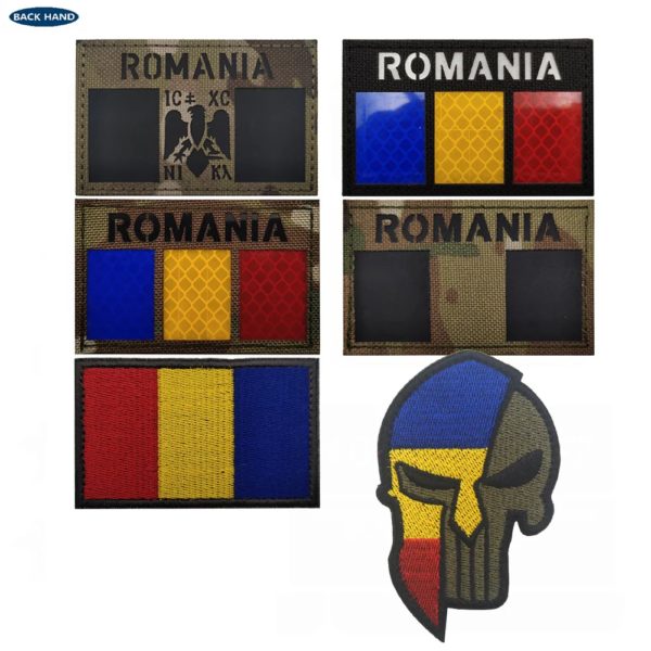 Patch magique de coulée de sensation tchèque, insigne de sac de brassard militaire, tissu brodé de soldat, patchs de vêtements, autriche, Roumanie – Image 3