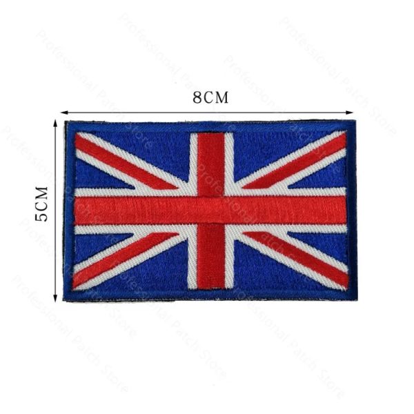 Patch brodé sur vêtements, décoration en tissu, patchs de sac à dos de l'armée, Russie, Espagne, Turquie, France, UE, DulMilitary – Image 3