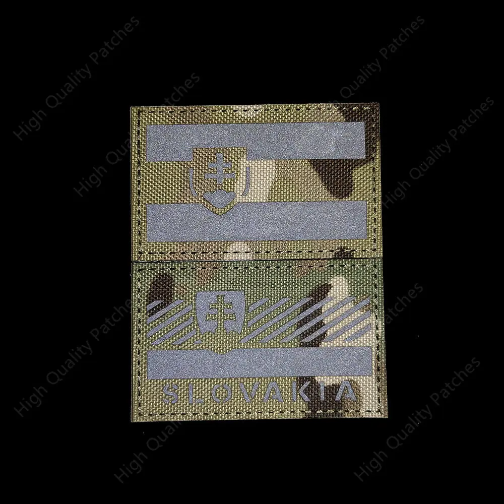 Patchs Magiques Brodés avec Sensation de Slovaquie, Danemark ge de Moulage à Infrarouge, Accessoires Militaires de l'Armée