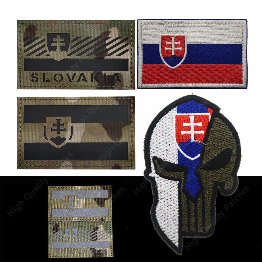 Patchs Magiques Brodés avec Sensation de Slovaquie, Danemark ge de Moulage à Infrarouge, Accessoires Militaires de l'Armée