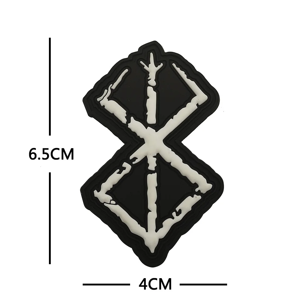 Emrboidery Dulviking avec hache double pour homme, hache militaire, patch d'étiquette de l'armée en caoutchouc PVC, chemise à coudre, chapeau de sac