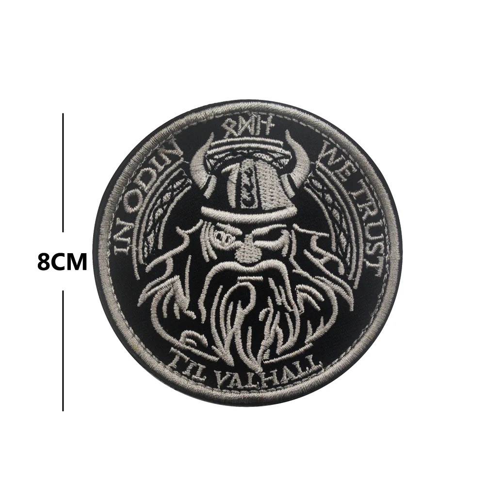 Emrboidery Dulviking avec hache double pour homme, hache militaire, patch d'étiquette de l'armée en caoutchouc PVC, chemise à coudre, chapeau de sac
