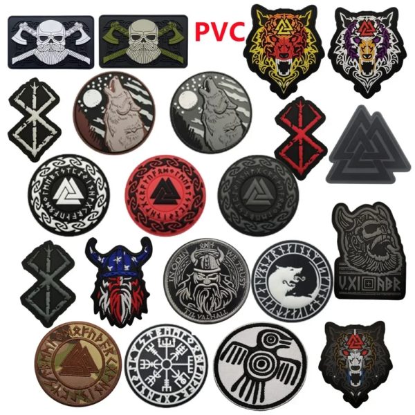 Emrboidery Dulviking avec hache double pour homme, hache militaire, patch d'étiquette de l'armée en caoutchouc PVC, chemise à coudre, chapeau de sac