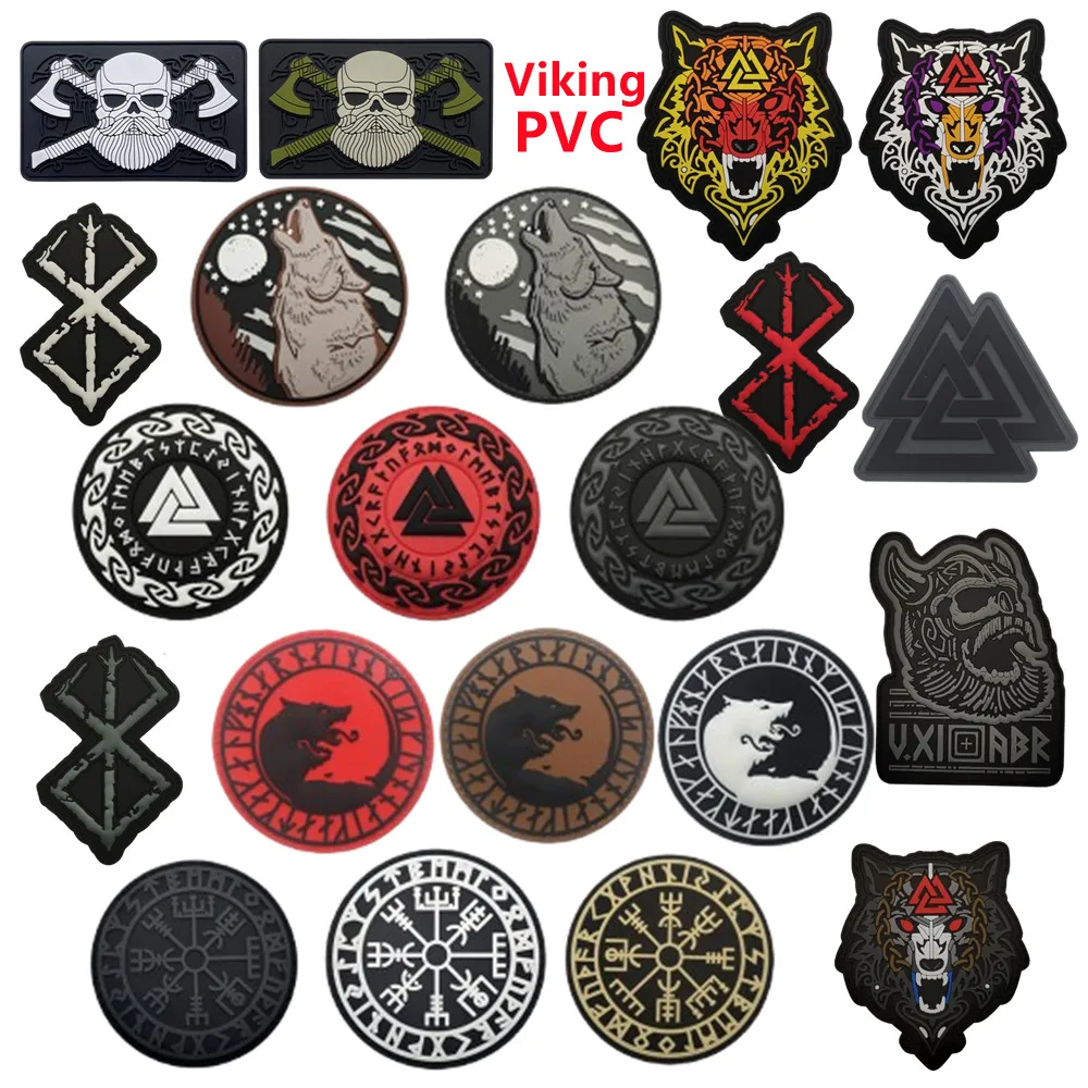 Emrboidery Dulviking avec hache double pour homme, hache militaire, patch d'étiquette de l'armée en caoutchouc PVC, chemise à coudre, chapeau de sac
