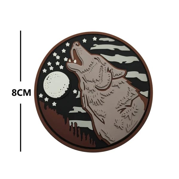 Emrboidery Dulviking avec hache double pour homme, hache militaire, patch d'étiquette de l'armée en caoutchouc PVC, chemise à coudre, chapeau de sac – Image 4