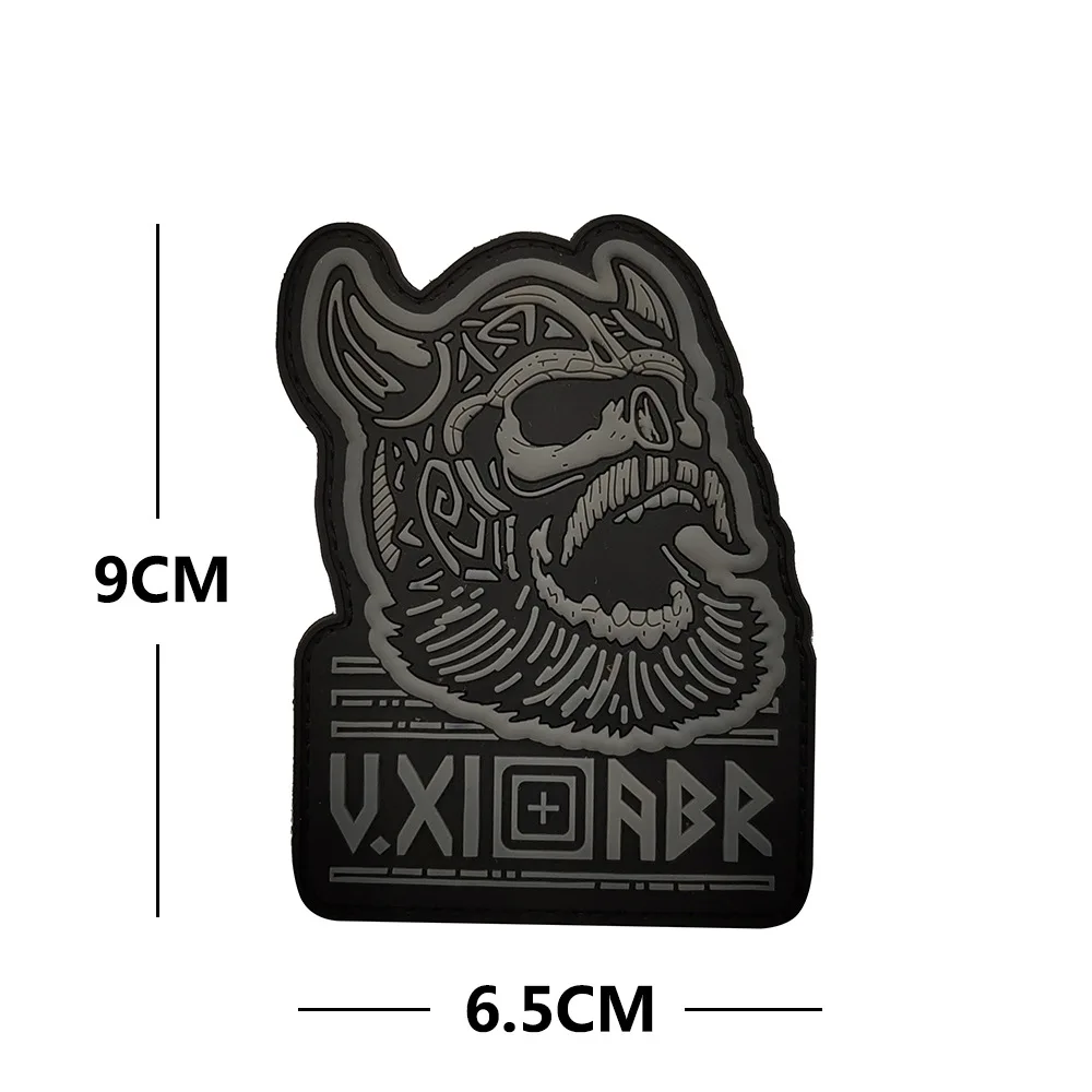 Emrboidery Dulviking avec hache double pour homme, hache militaire, patch d'étiquette de l'armée en caoutchouc PVC, chemise à coudre, chapeau de sac