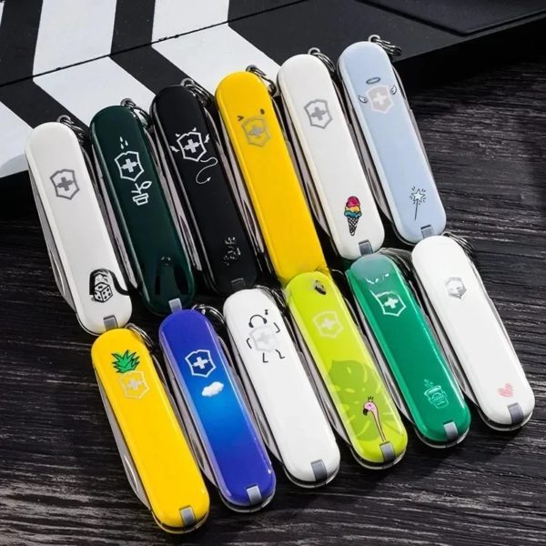 Couteau de l'armée suisse pliant multifonctionnel, mini modèle, ange à la mode, démon, coloré, cadeau d'anniversaire – Image 2