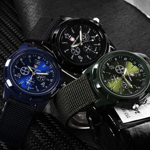 Kegllect-Montre suisse en nylon pour hommes, bracelet tissé, mode – Image 4
