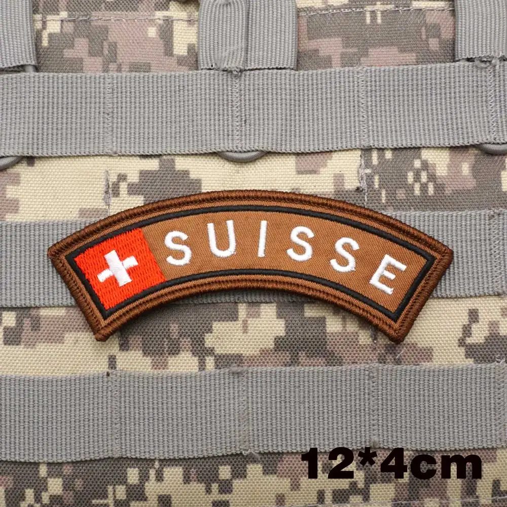 Patchs Brodés Militaires de Sniper Suisse, Danemark ge de Sac à Dos avec Support à Crochet pour Vêtements Patchs Brodés Militaires de Sniper Suisse, Danemark ge de Sac à Dos avec Support à Crochet pour Vêtements