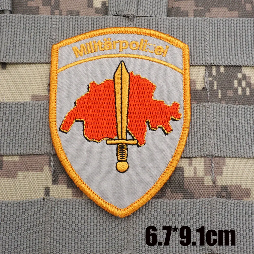 Patchs Brodés Militaires de Sniper Suisse, Danemark ge de Sac à Dos avec Support à Crochet pour Vêtements – Image 4