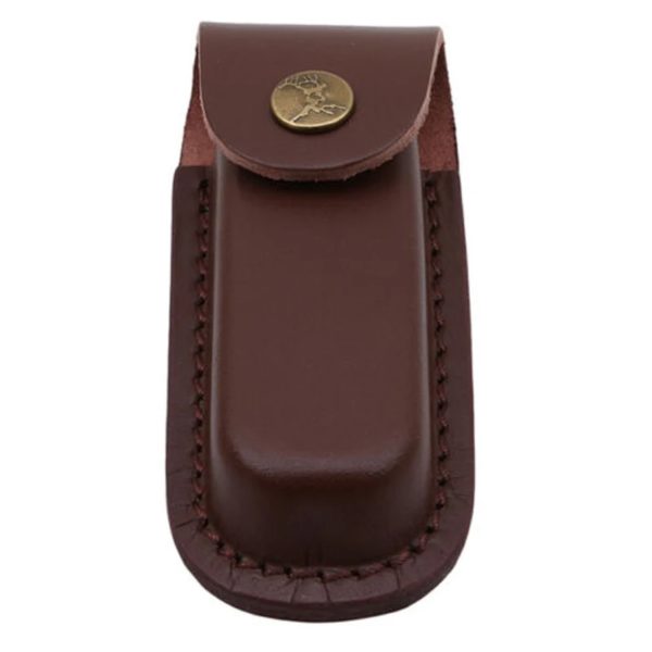 Fourreau de Couteau Pliant en Cuir de Vache, Couverture de Première Couche, Fourreau de l'Armée Suisse