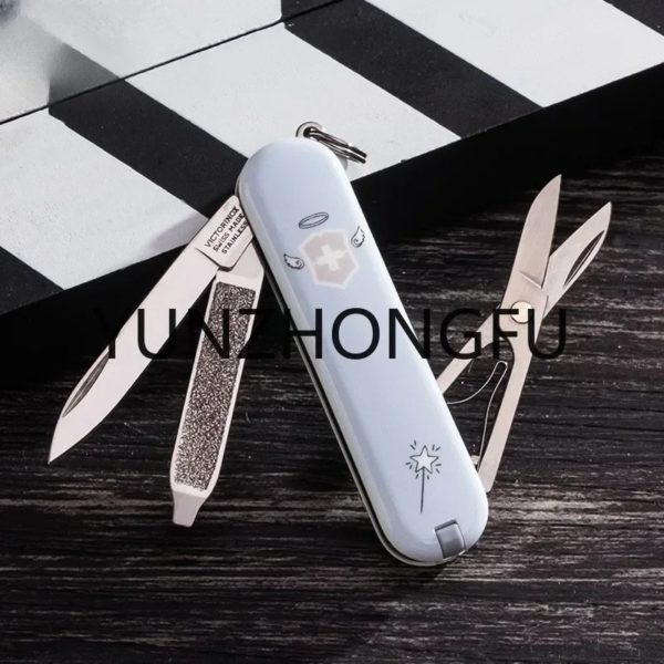 Couteau de l'armée suisse pliant multifonctionnel, mini modèle, ange à la mode, démon, coloré, cadeau d'anniversaire – Image 4